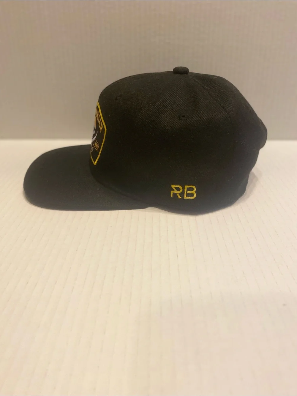 No Quarter Black & Gold Skull Patch Snapback Hat